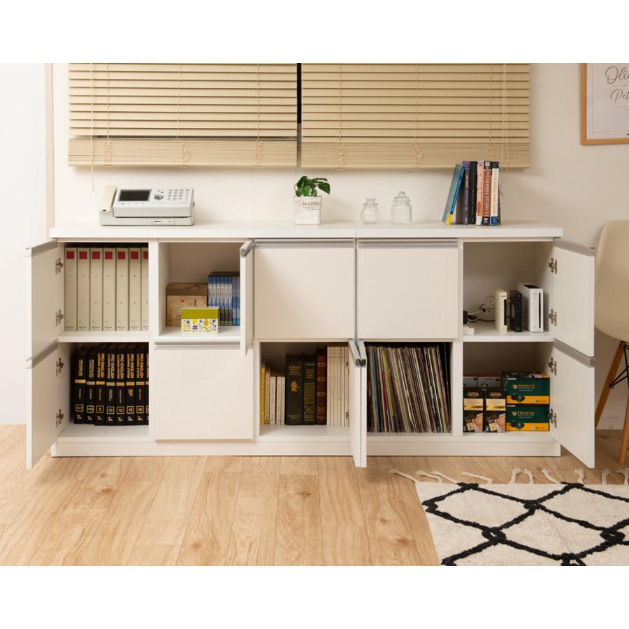 ワイドキャビネット 幅109cm 6枚扉タイプ 日本製 完成品