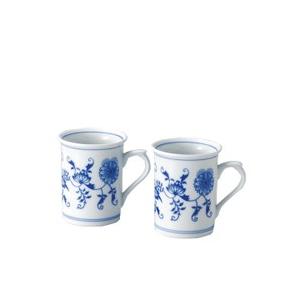安心の代理店商品 ボヘミアブルーオニオン・トラディション トールマグ ペア 250ml CB335/2 22063 優良配送