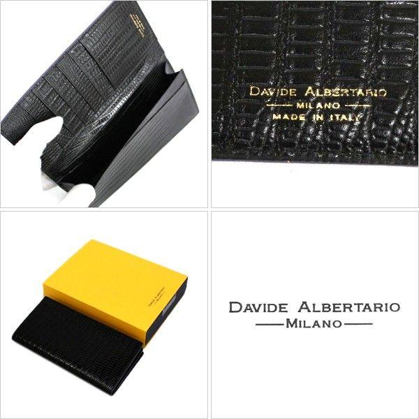 DAVID ALBERTARIO ITALY ダビデ・アルベルタリオ 長財布 メンズ ブラック/バイオレット [1940/TG TEJUS NERO/VIOLA]｜livingwell-de｜03