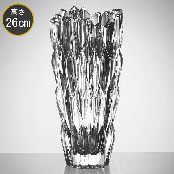 ナハトマン Nachitmann クオーツ QUARTZ ベース 花瓶 H26cm 88332 優良配送（Yahoo!・クリスタル専門店リビングウェルデ）
