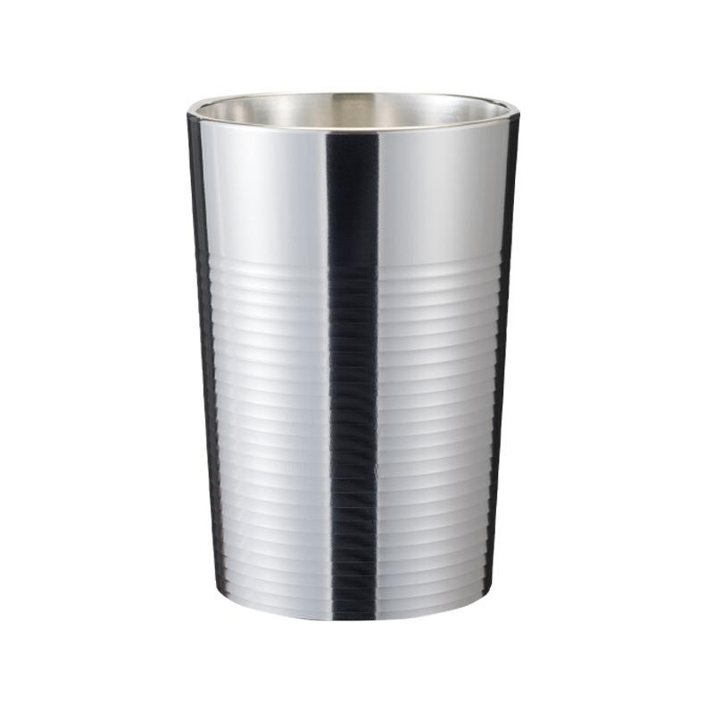 大阪錫器 名入れ可能 洋酒器 タンブラー 磨 tms-1 150ml 桐箱入り