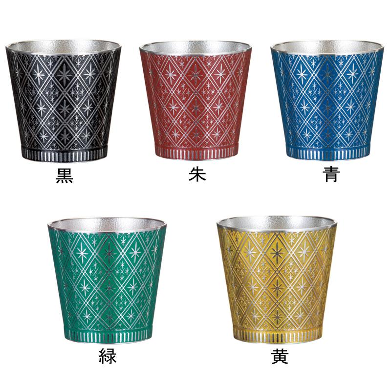 大阪錫器 名入れ可能 洋酒器 タンブラー 群星 青 gns-o-b 310ml 桐 