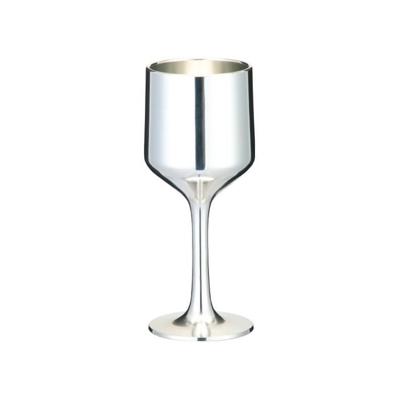 大阪錫器 洋酒器 ワインカップ 磨 w-m 125ml 桐箱入り