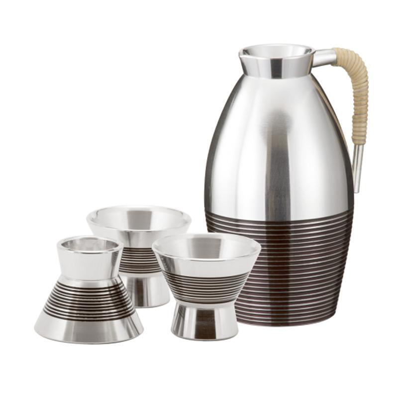 大阪錫器 名入れ可能 和酒器 小酒器 茶線 （足付猪口） チロリ