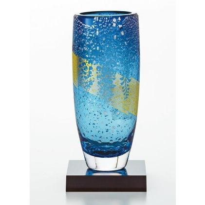 東洋佐々木ガラス 花器・フラワーベース 藤花文様 68910-H27