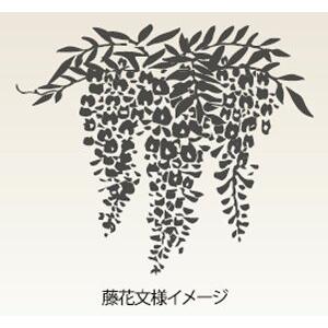 東洋佐々木ガラス 花器・フラワーベース 藤花文様 68910-H27 ハンドメイド 木箱入り 高さ24.5cm 木製花台付き_2