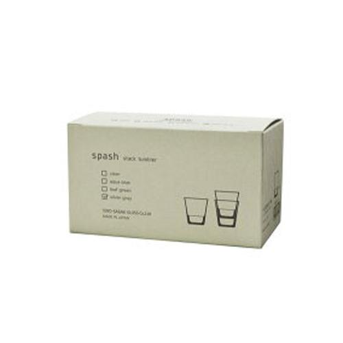 東洋佐々木ガラス HS強化グラス スパッシュ スタックタンブラー フリーグラス シルバーグレー 60個セット P-52103HS-SS-JAN スタッカブルの画像