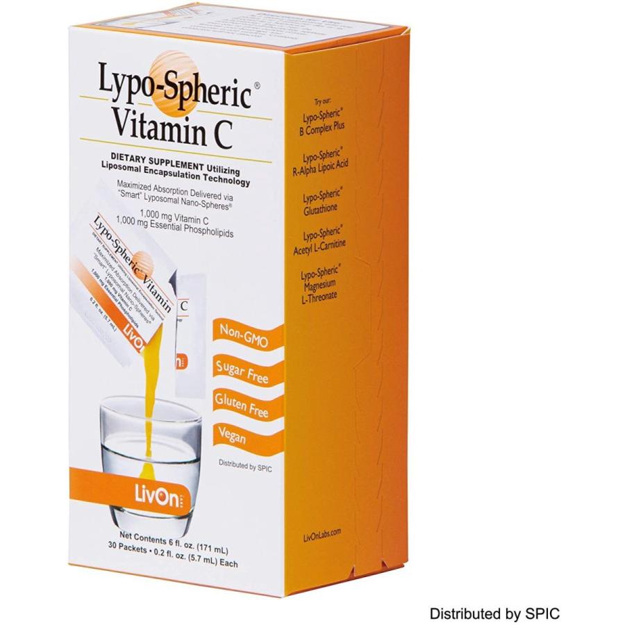 リポスフェリック ショップリポスフェリック ビタミンC LivOn社推奨・公式通販 ビタミンC リポソーム 2箱 サプリメント ビタミン