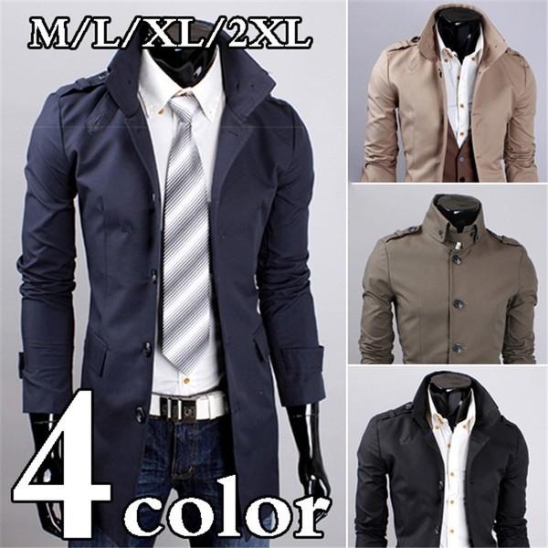 トレンチコート メンズ メルトン ウール ロング コート トレンチコート チェスターコート Belle Ile Nature Org