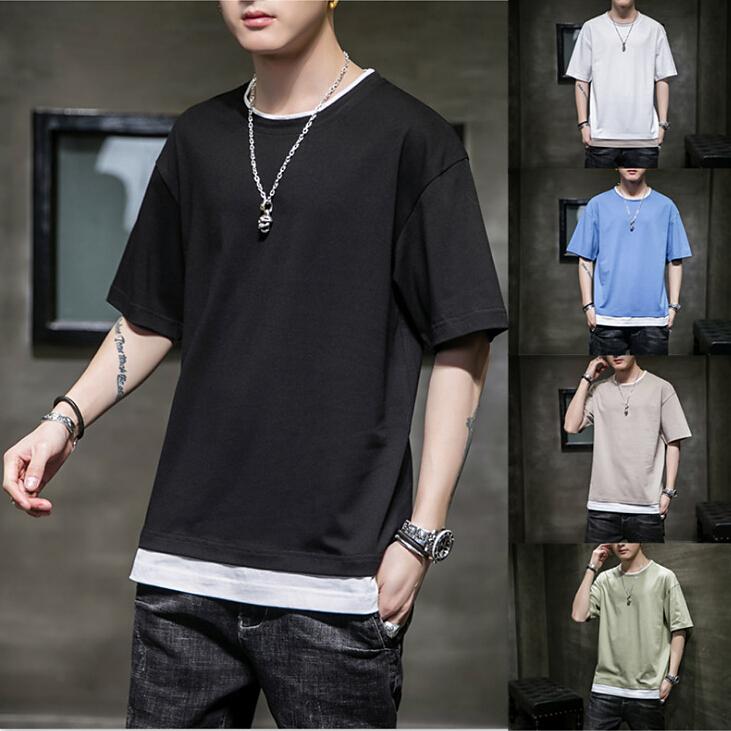 Tシャツ メンズ おしゃれ Tシャツ 半袖 白tシャツ ゆったり 黒 切り替え T Shirt 代 30代 40代 8色 Lmtops017 Lizstore 通販 Yahoo ショッピング