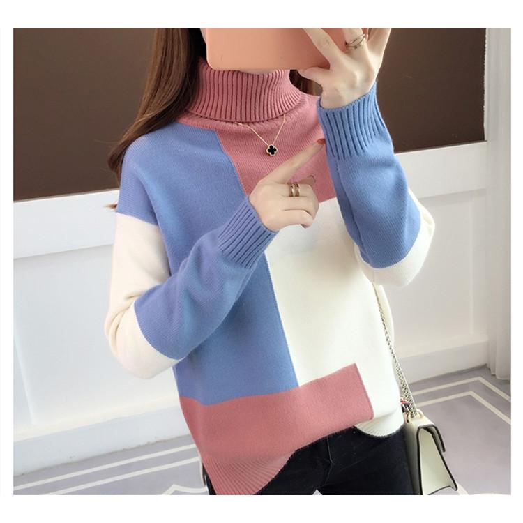 ニットセーター レディース 40代 秋冬 ニットソー 配色 長袖 ボーダー 暖かい ハイネック ニットセーター 韓国風 トップス 通勤 着痩せ Lmy094 Lizstore 通販 Yahoo ショッピング