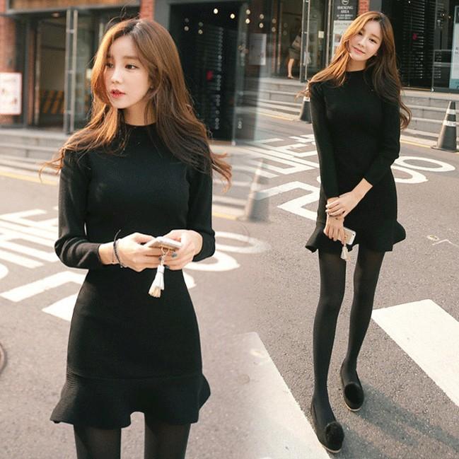 ニットワンピース レディース 40代 秋冬 きれいめ 黒 タイトスカート ニットワンピース 長袖 フレア ニットワンピース 結婚式ドレス 通勤 ロング 着痩せ Lops251 Lizstore 通販 Yahoo ショッピング