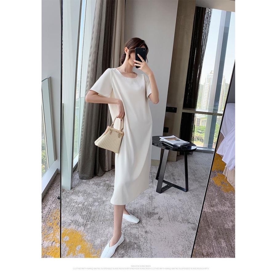 ワンピース 夏 レディース ロング丈 Tシャツワンピ 半袖 マキシ丈ワンピ Aライン 韓国風 ファッション ゆったり 新作 通勤 旅行 お出かけオシャレ Lyq238 Lizstore 通販 Yahoo ショッピング