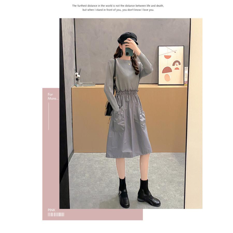 ワンピース レディース きれいめ 秋 冬 40代 ニットワンピース Aライン 膝丈 長袖 着やせ 通勤 オシャレ デート Lyq641 Lizstore 通販 Yahoo ショッピング