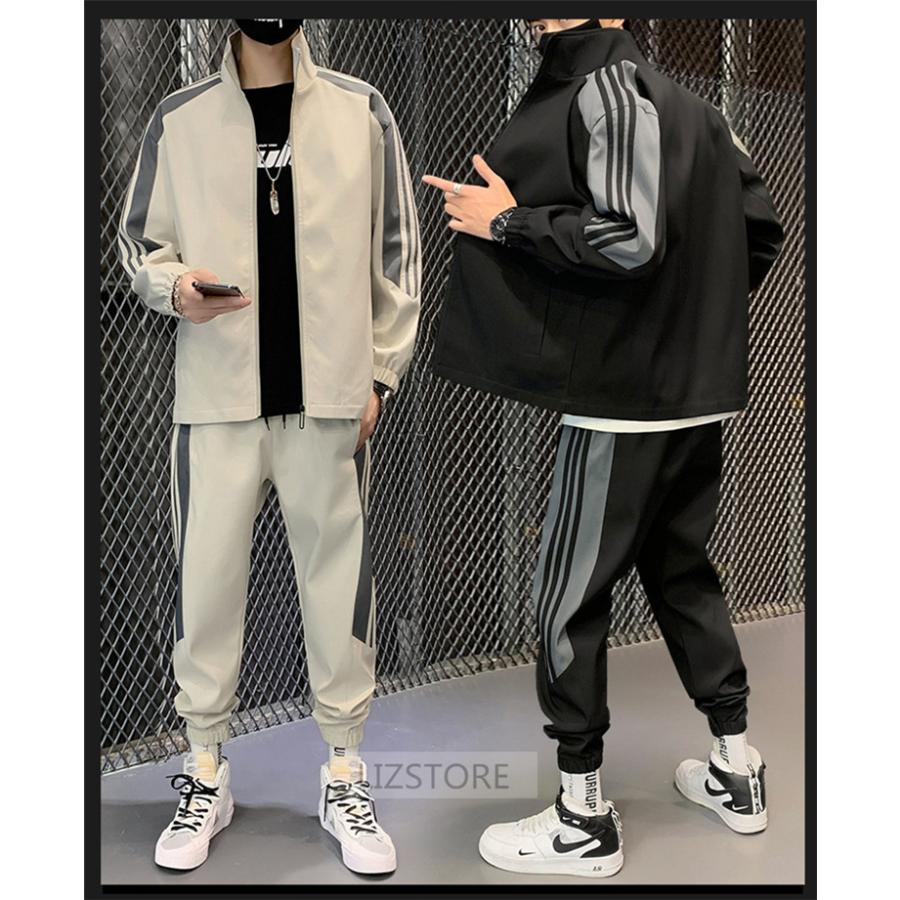 ジャージ セットアップ メンズ 上下 パーカー ジップアップ プルオーバー ベロア セットロング丈 パンツ スウェット 長袖
