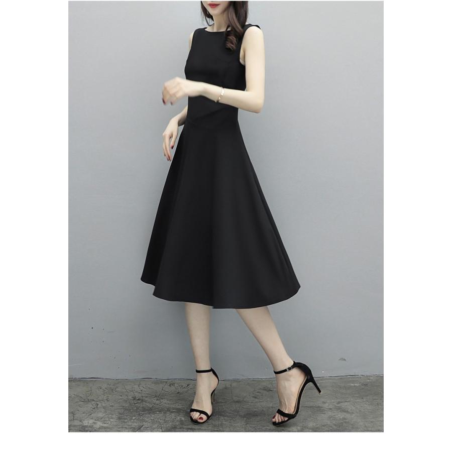 ワンピース レディース ロングワンピース 40代 きれいめ Aラインワンピース 春 夏 ワンピ ノースリーブ 黒 Ski725 Lizstore 通販 Yahoo ショッピング