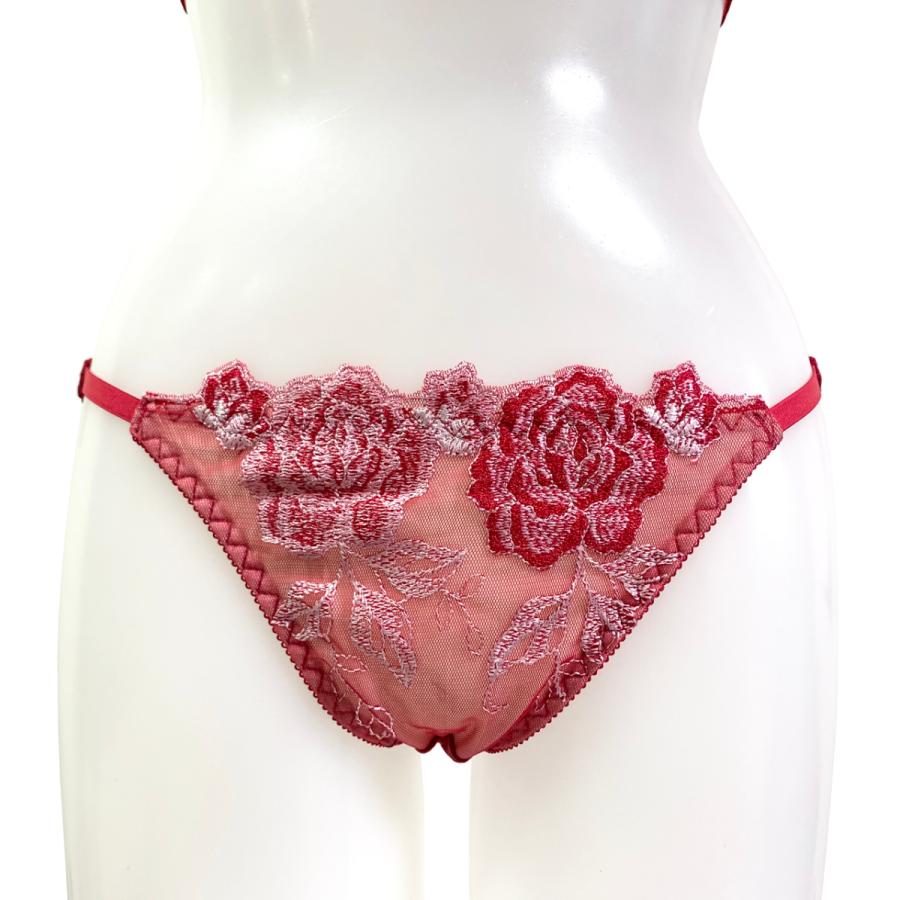 リズ　シャルメル新品 紫と赤のレース ブラジャーショーツセット リズ シャルメル新品 紫と赤のレース ブラジャーショーツセット 楽天