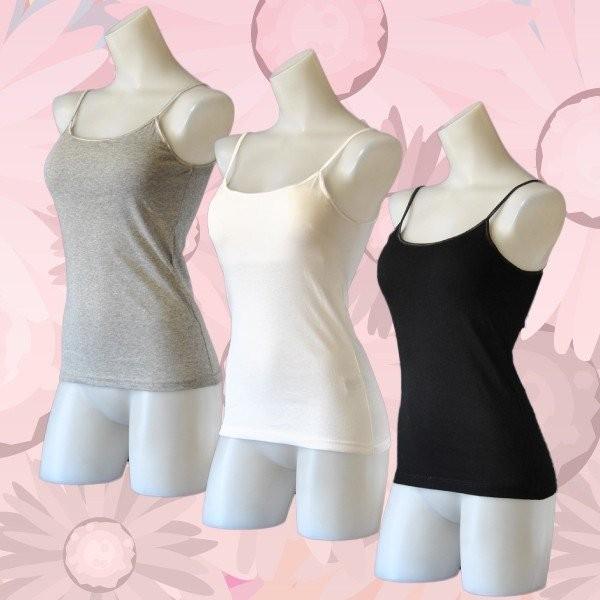 3l 4l 5l 超お得 綿100 カップ付きキャミソール カップ付キャミソール3色セット ブラック オフホワイト グレー 大きいサイズ 3l 4l 5l d インナーショップリーズ 通販 Yahoo ショッピング