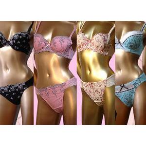 ブラジャー＆ショーツセット　ブラ＆ショーツセット　4セット入り　福袋　エレガント＆フェミニン