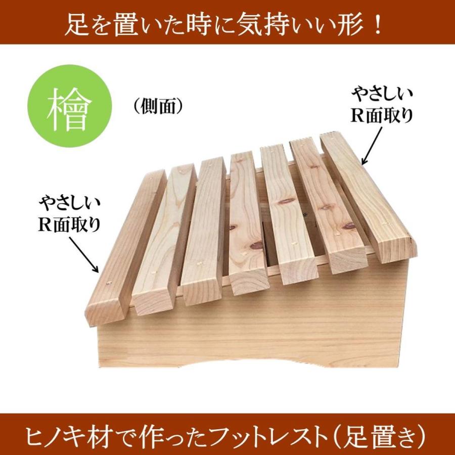 フットレスト 木製 Ｎｏ．１ 足置き オフィス デスクワーク 気持ち良い ストレス軽減 ヒノキ 桧 檜 リモートワーク テレワーク 日本製_5