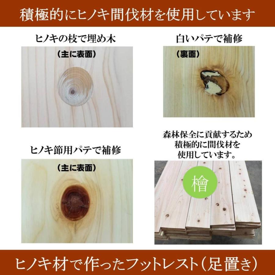フットレスト 木製 Ｎｏ．１ 足置き オフィス デスクワーク 気持ち良い ストレス軽減 ヒノキ 桧 檜 リモートワーク テレワーク 日本製_9