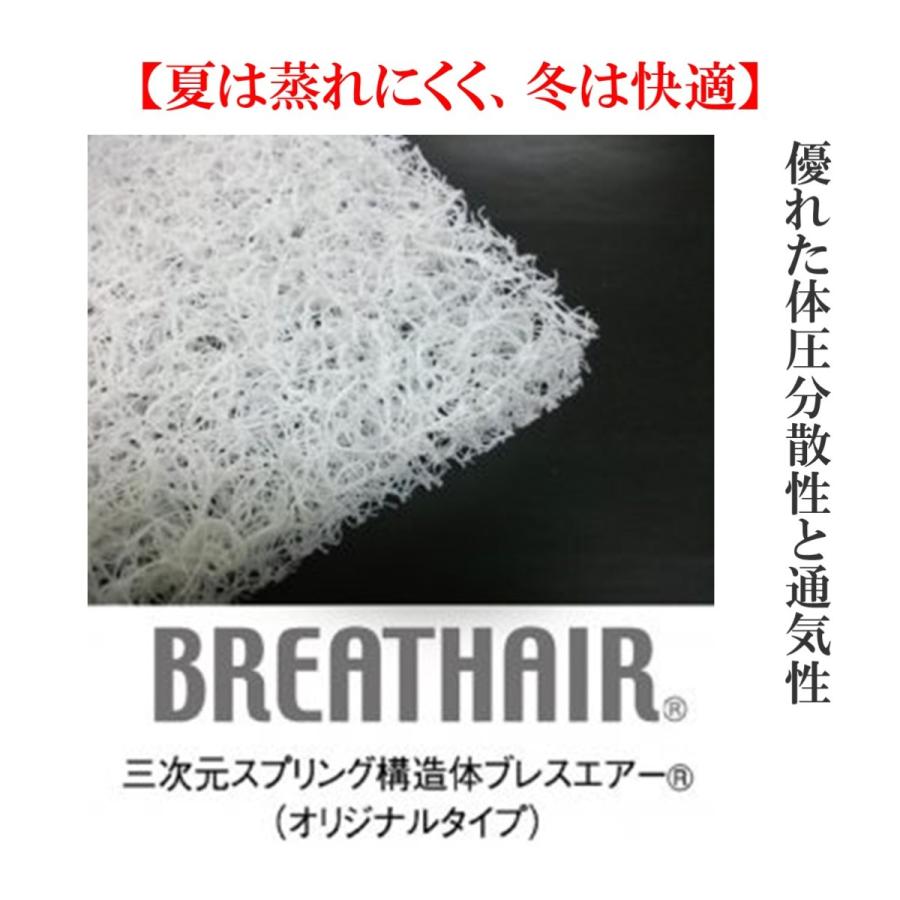 高反発マットレス　Ｂ−ＡＩＲ＋Ｆ５０　セミダブル　腰痛　三つ折り　しっかりタイプ　洗える敷き布団　ブレスエアー　ユーロフォーム　安眠　体圧分散　寝姿勢_4
