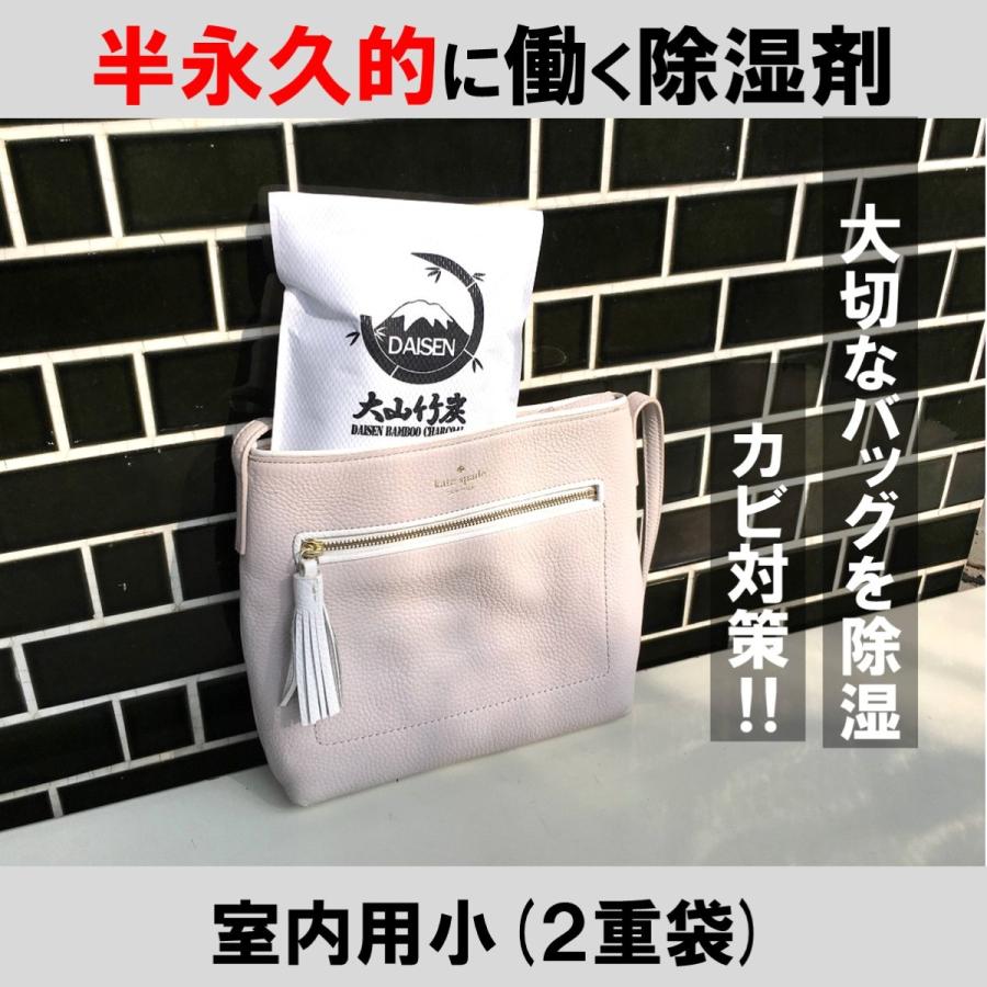 除湿剤 半永久的 繰り返し 大山竹炭 室内用小 誠守2重袋 結露 カビ