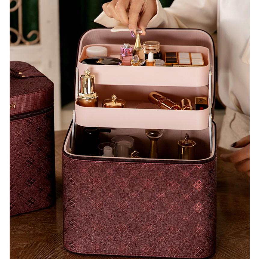 コスメボックス メイクボックス 三面鏡 四葉のクローバー