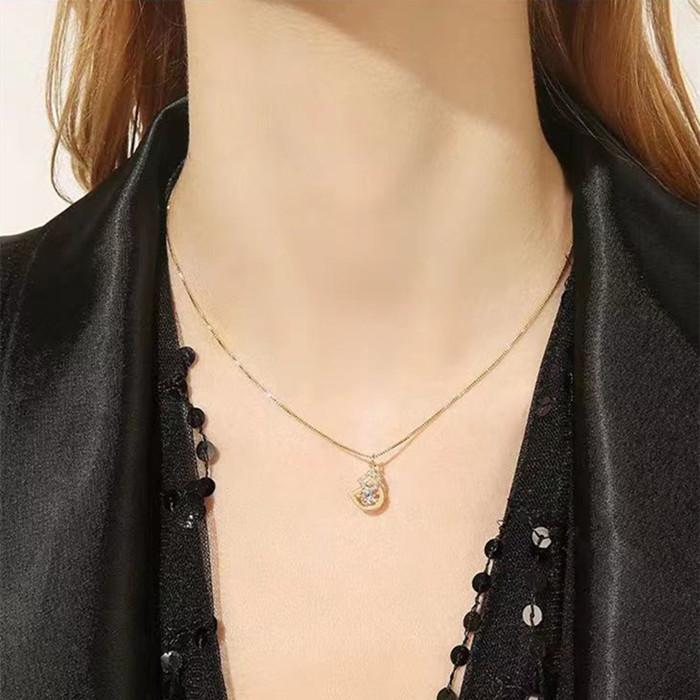 結婚式アクセサリー イニシャルD ネックレス ピアス k18RGP cz
