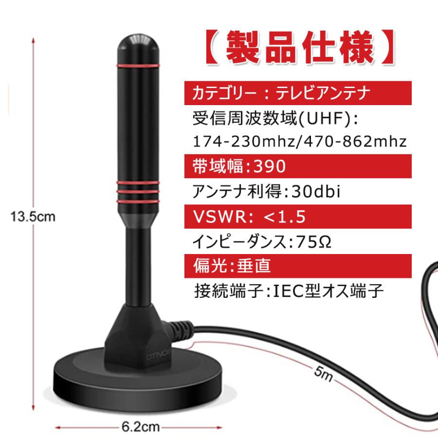アンテナ 室内 高性能受信 地デジ アンテナ 5mケーブル 室内アンテナ テレビ 車載 設置簡単 高感度 4k Hdマグネット式 ロッドアンテナ 固定 Am Bl L Kのestore 通販 Yahoo ショッピング