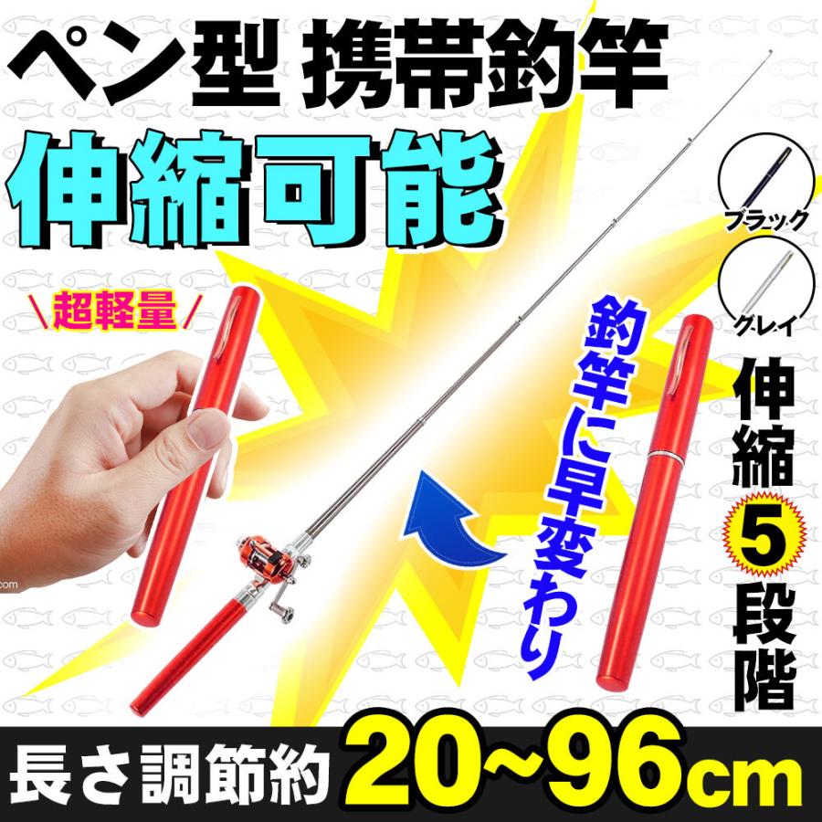投げ竿 オルルド釣具 ペン型ロッド 携帯型 ポケット釣竿 釣り竿 海釣り 渓流 D1193 Mr Bl L Kのestore 通販 Yahoo ショッピング