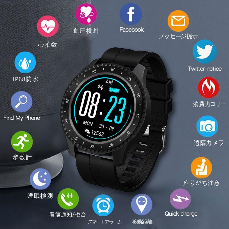 スマートウォッチ 心拍計 血圧計 多機能腕時計 歩数計 スマートウォッチ 心拍計 血圧計 多機能腕時計 歩数計 最新型 防水 D489 Sh Bl L Kのestore 通販 Yahoo ショッピング