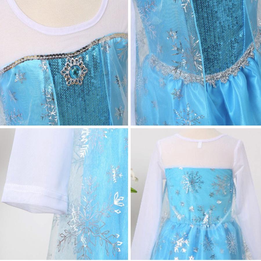 アナと雪の女王 エルサのサプライズ アナ ハロウィン 衣装 コスプレ キッズ ドレス 子供 ワンピース シンデレラ 仮装 F8007 L Kのestore 通販 Yahoo ショッピング