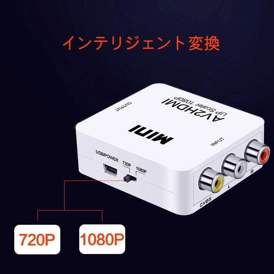 Av To Hdmiコンポジット Rca 変換 電源 往復送料無料 コンバーター Hdmi 変換アダプタ 2av 変換器 出力 Rca入力 Hdmi出力