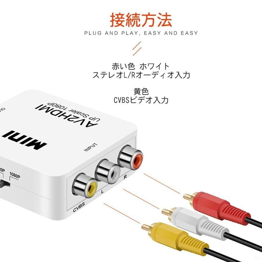 Av To Hdmiコンポジット Rca 変換 電源 往復送料無料 コンバーター Hdmi 変換アダプタ 2av 変換器 出力 Rca入力 Hdmi出力