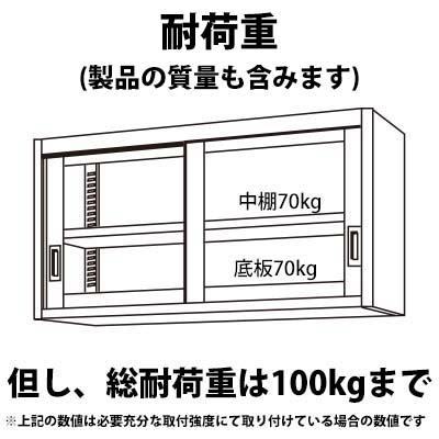 シンコー 吊戸棚 HG45-6030 HG45型 SUS430 業務用 新品 送料無料の画像