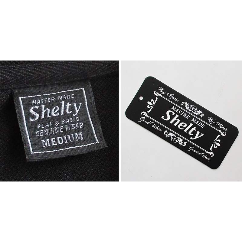 ルード系 メンズ 半袖鹿の子ポロシャツ チェーン刺繍 SHELTY
