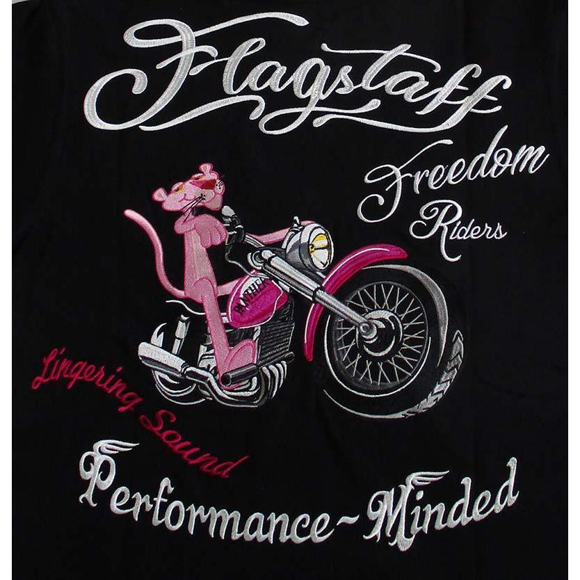 Tシャツ メンズ 半袖 ピンクパンサー Pink Panther フラッグスタッフ FLAGSTAFF 刺繍 レディース｜ll-factory｜05