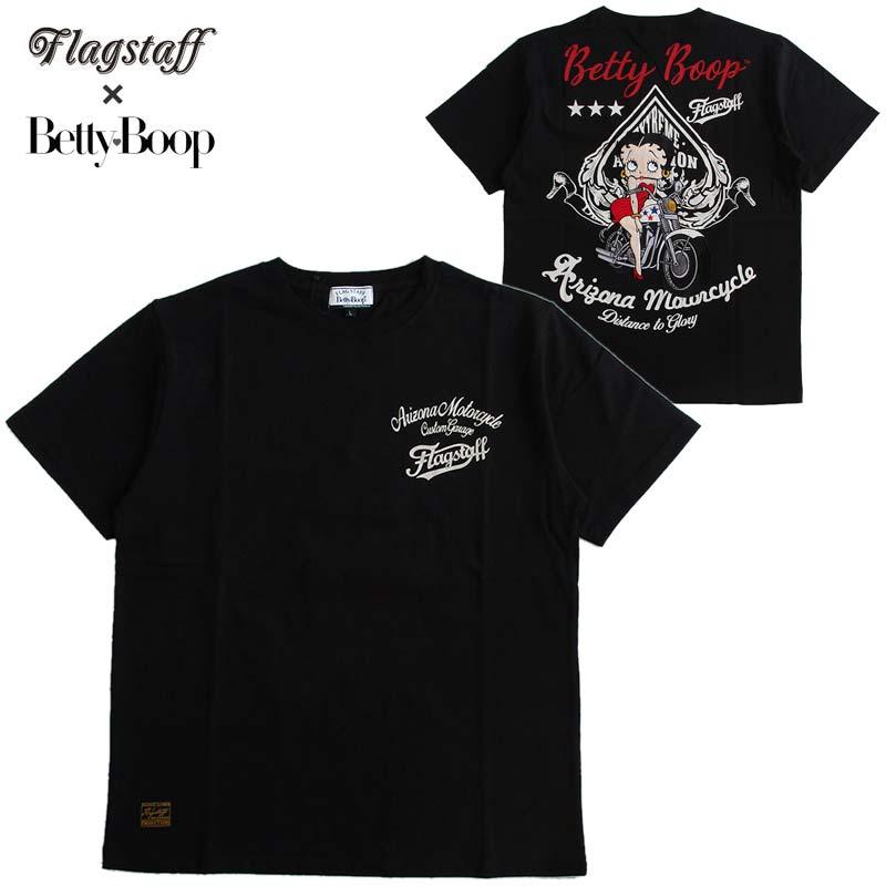 Tシャツ メンズ 半袖 ベティーブープ Betty Boop フラッグスタッフ 