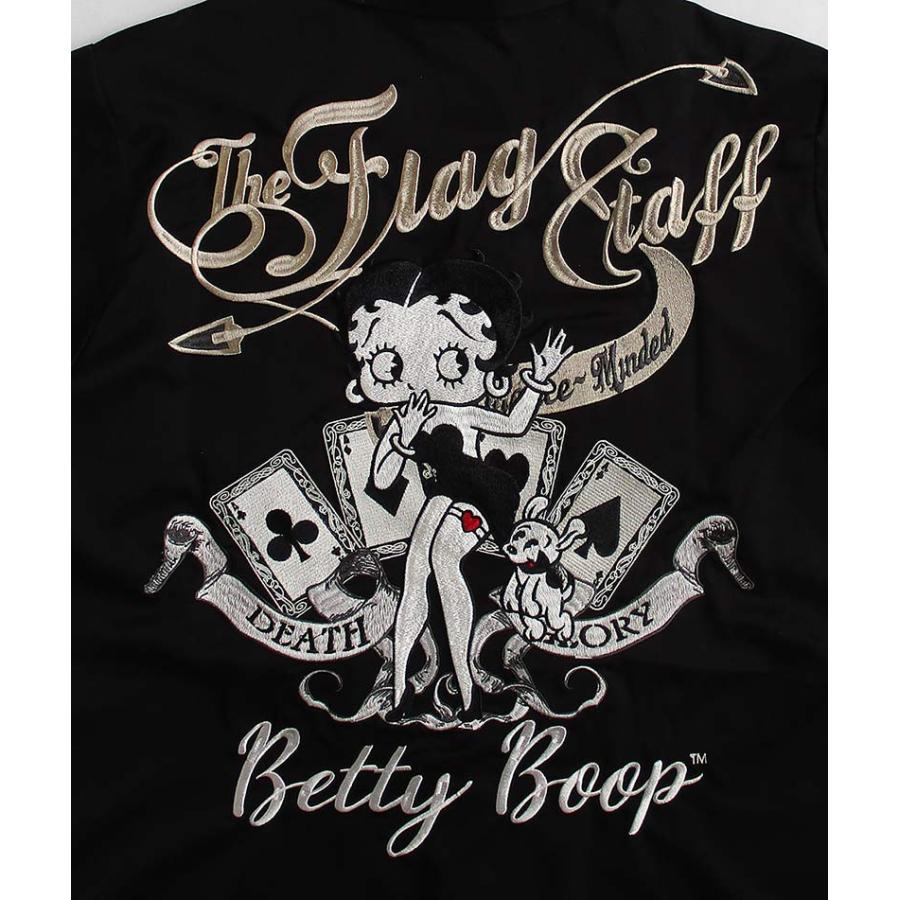 ベティーブープ Betty Boop 半袖 ボーリングシャツ オープンカラー
