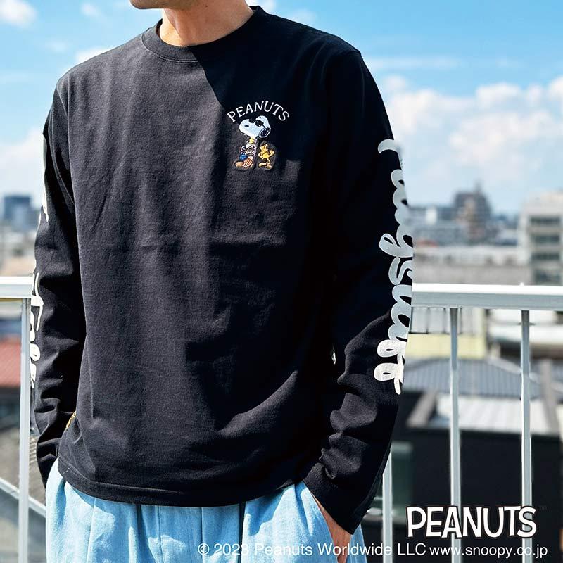 長袖Tシャツ スヌーピー SNOOPY ロンT フラッグスタッフ FLAGSTAFF 刺繍 メンズ レディース PEANUTS ピーナッツ｜ll-factory｜06