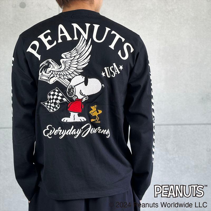 長袖Tシャツ スヌーピー SNOOPY ロンT フラッグスタッフ