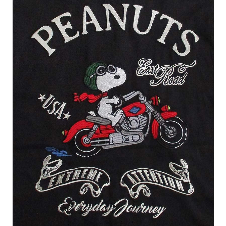 スヌーピー SNOOPY メンズ 半袖オープンカラーシャツ ボーリングシャツ