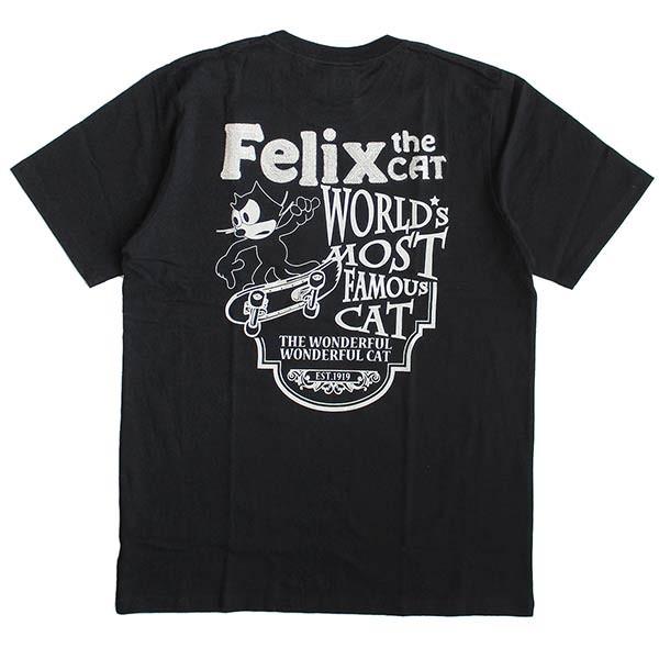 FELIX THE CAT フィリックス・ザ・キャット メンズ 半袖Tシャツ チェーン刺繍