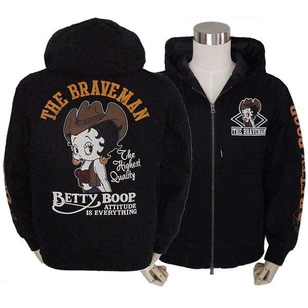 The BRAVE-MAN BETTY BOOP パーカー ベティーブープ パーカー メンズ Betty Boop The BRAVE-MAN ザ