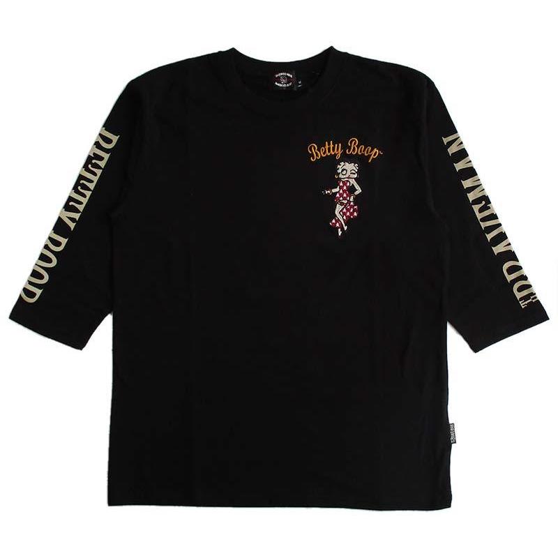 ベティーブープ Betty Boop 6分Tシャツ 長袖Tシャツ ロンT メンズ