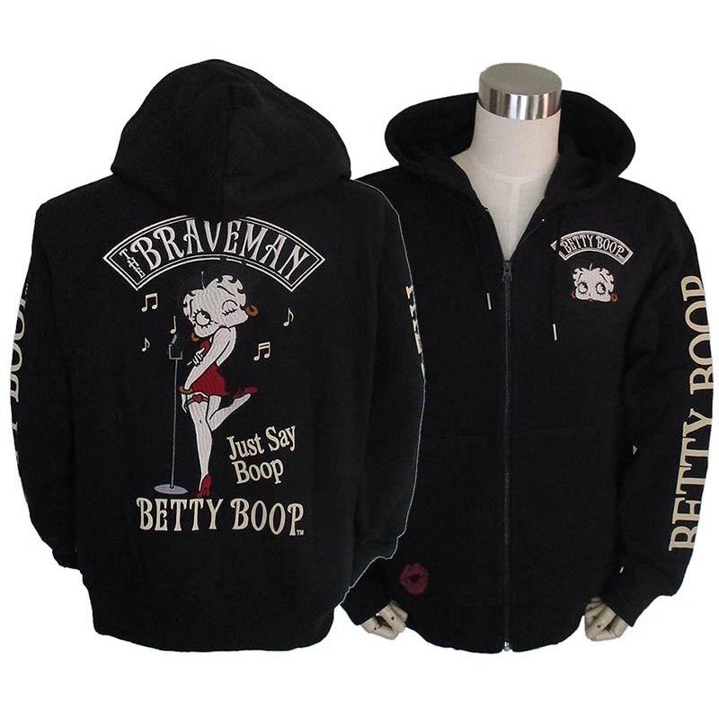 ベティーブープ ZIPパーカー Betty Boop メンズ レディース The ベティーブープ ZIPパーカー Betty Boop メンズ レディース The