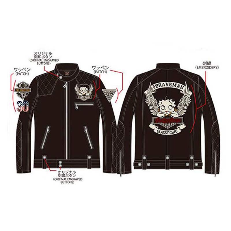 ベティーブープ Betty Boop ボンディング シングルライダース