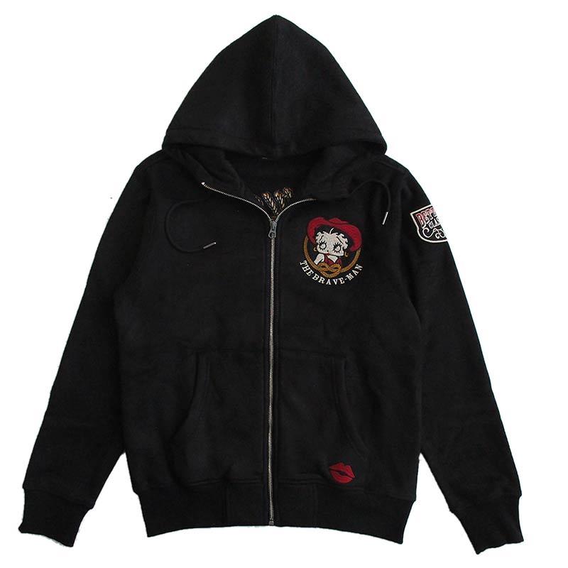 ベティーブープ ZIPパーカー Betty Boop メンズ レディース The ベティーブープ ZIPパーカー Betty Boop メンズ レディース The