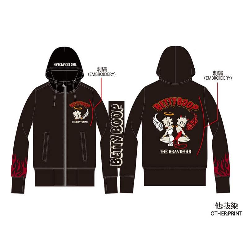 ベティーブープ ZIPパーカー Betty Boop メンズ レディース The